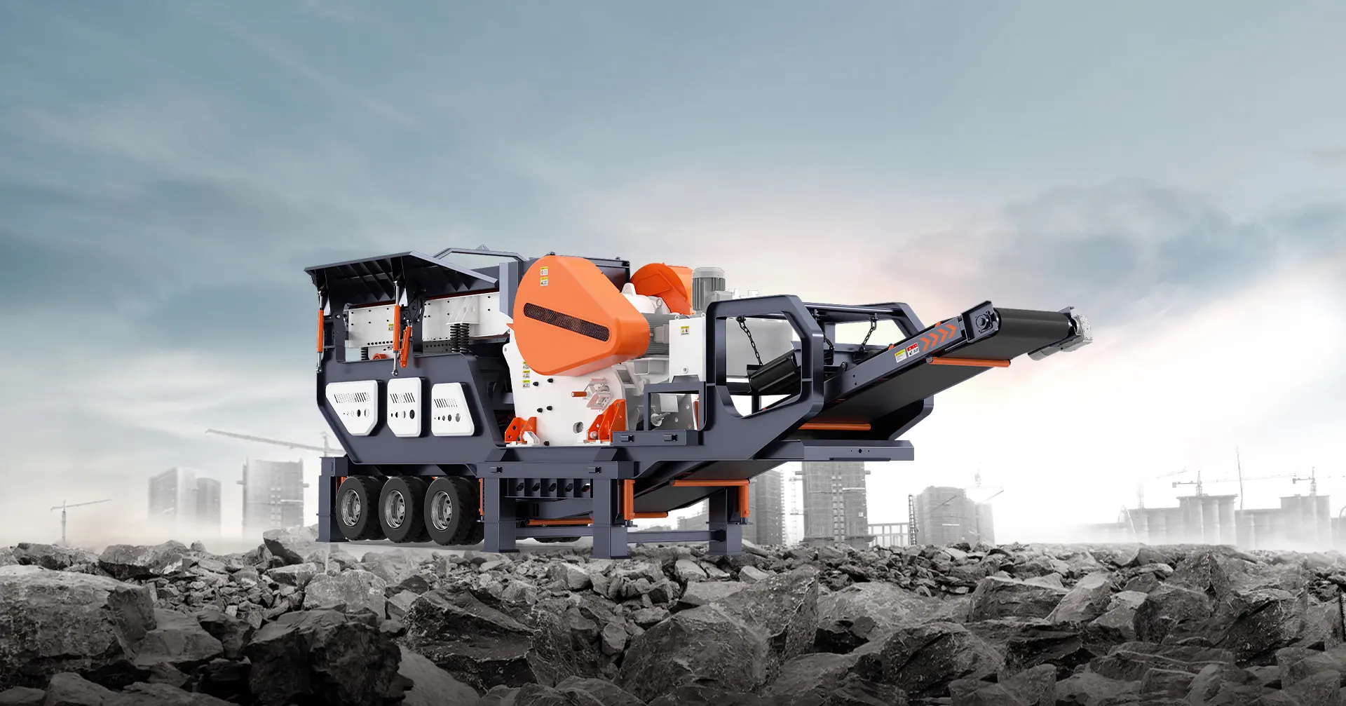 Tire Mobile Crushing Station